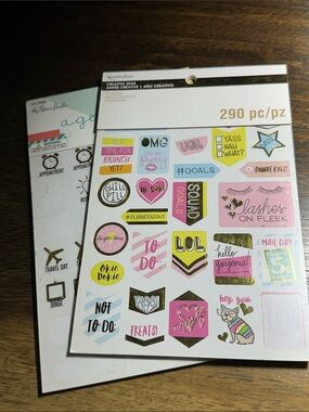 Recollections Creative Year and the paper studio 
Decorative Planner Stickers